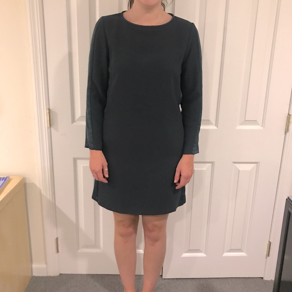 Zara Basic | Dark Green Sheath Dress | Medium